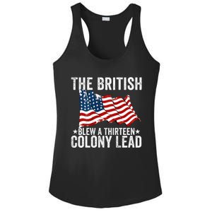 The British Blew A Thirteen Colony Lead Ladies PosiCharge Competitor Racerback Tank