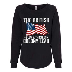 The British Blew A Thirteen Colony Lead Womens California Wash Sweatshirt