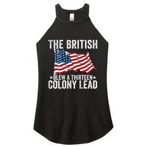 The British Blew A Thirteen Colony Lead Women's Perfect Tri Rocker Tank