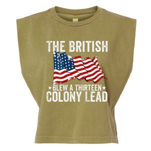 The British Blew A Thirteen Colony Lead Garment-Dyed Women's Muscle Tee