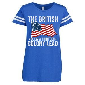 The British Blew A Thirteen Colony Lead Enza Ladies Jersey Football T-Shirt