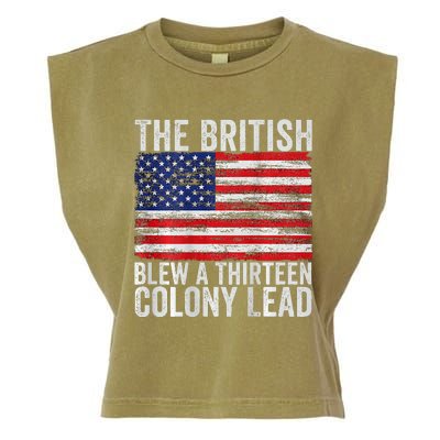 The British Blew A Thirteen Colony Lead Garment-Dyed Women's Muscle Tee