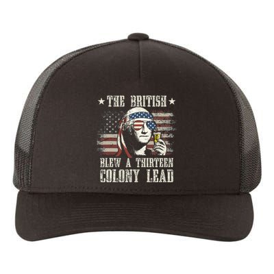 The British Blew A 13 Colony Lead George Washington 4th Of July Yupoong Adult 5-Panel Trucker Hat