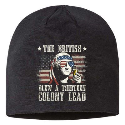 The British Blew A 13 Colony Lead George Washington 4th Of July Sustainable Beanie