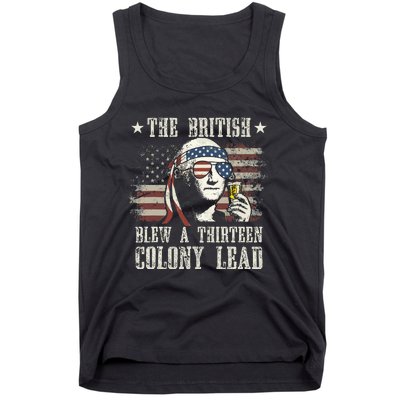 The British Blew A 13 Colony Lead George Washington 4th Of July Tank Top