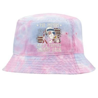 The British Blew A 13 Colony Lead George Washington 4th Of July Tie-Dyed Bucket Hat