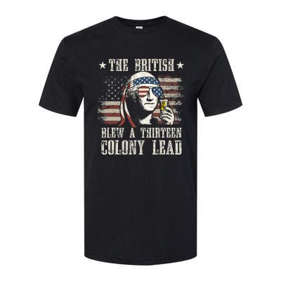 The British Blew A 13 Colony Lead George Washington 4th Of July Softstyle CVC T-Shirt