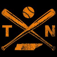 Tennessee Baseball Bats & Ball Classic Baseball Player 16 in Basic Backpack
