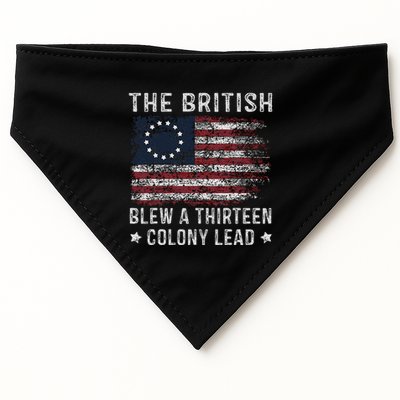 The British Blew A 13 Colony Lead USA-Made Doggie Bandana