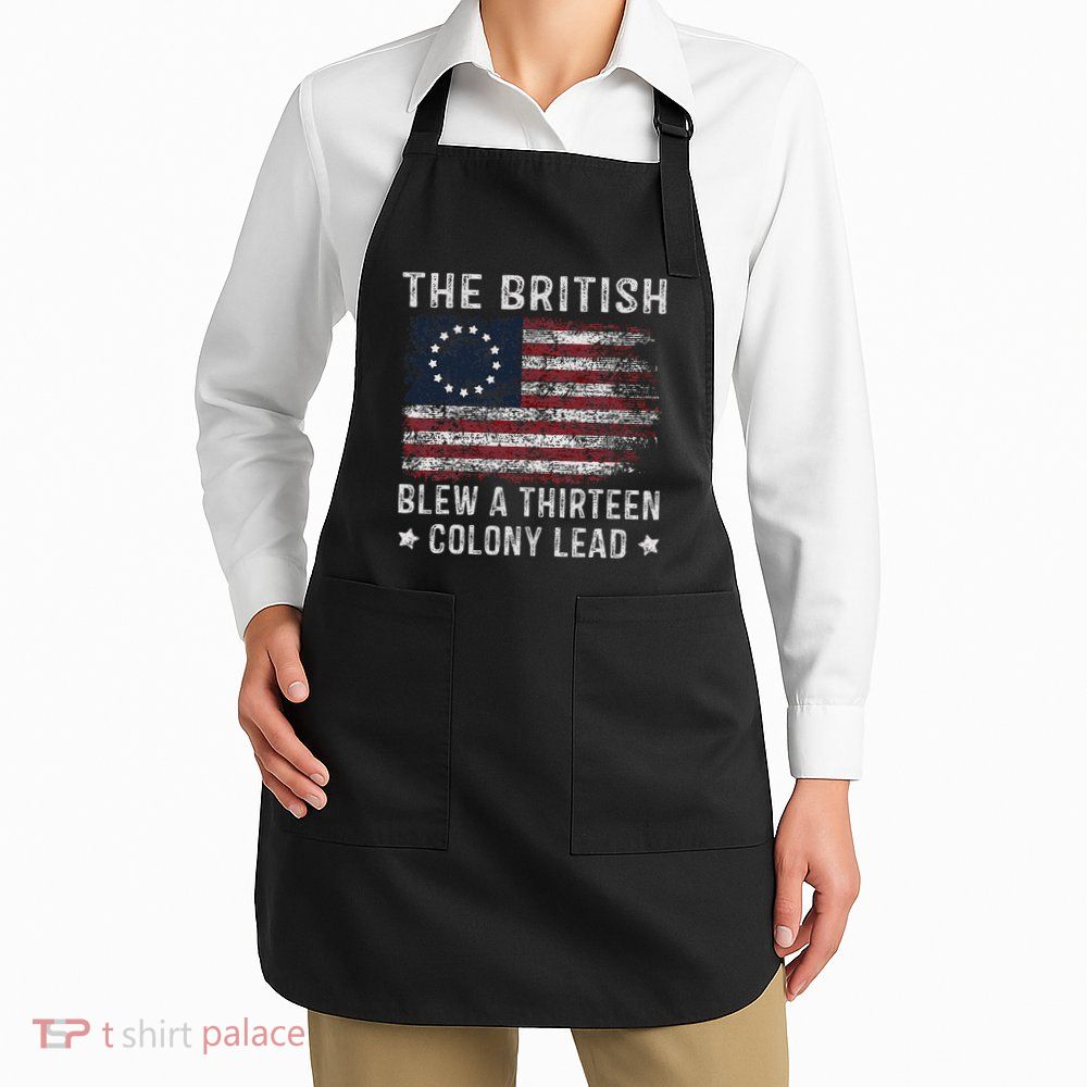 The British Blew A 13 Colony Lead Apron