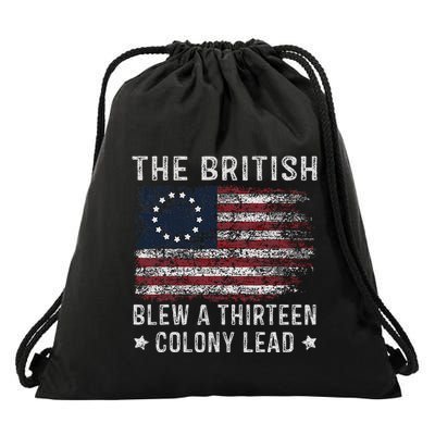 The British Blew A 13 Colony Lead Drawstring Bag