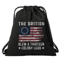 The British Blew A 13 Colony Lead Drawstring Bag