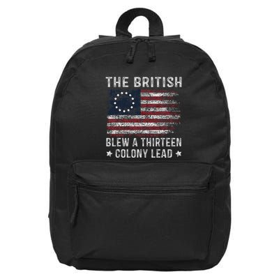 The British Blew A 13 Colony Lead 16 in Basic Backpack