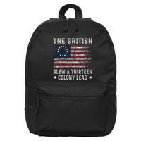The British Blew A 13 Colony Lead 16 in Basic Backpack