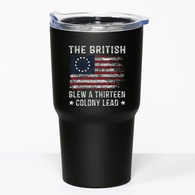 The British Blew A 13 Colony Lead Tumbler