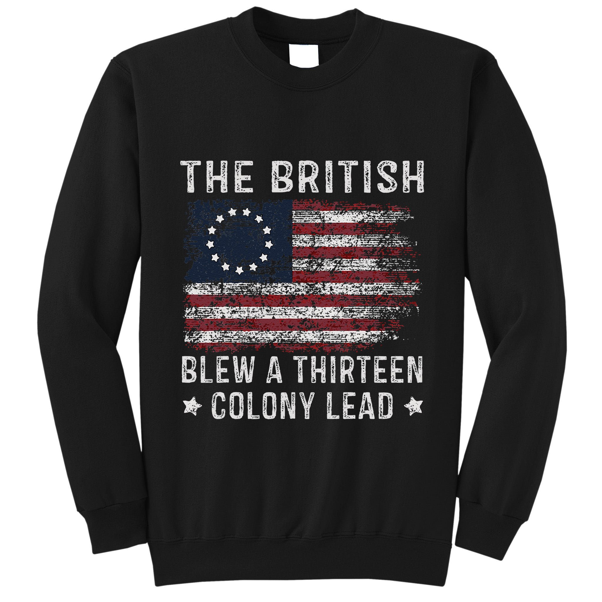 The British Blew A 13 Colony Lead Tall Sweatshirt