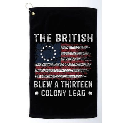 The British Blew A 13 Colony Lead Golf Towel