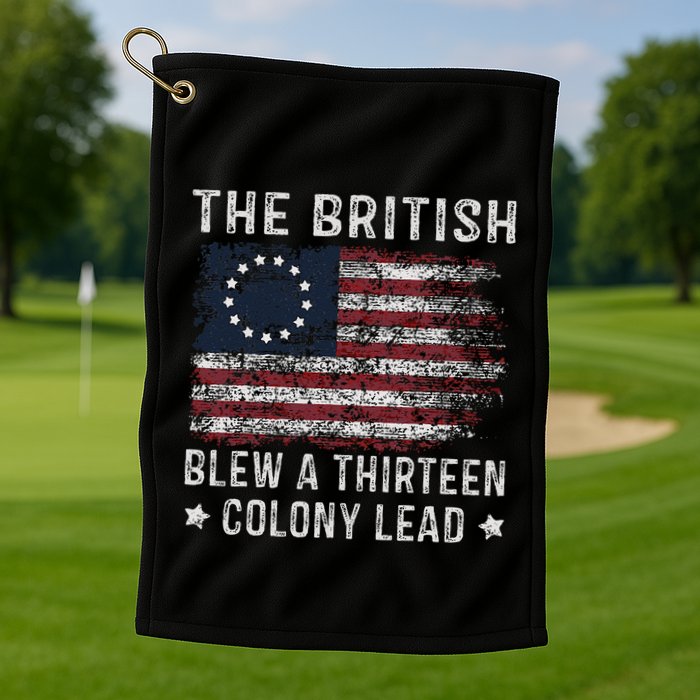 The British Blew A 13 Colony Lead Golf Towel