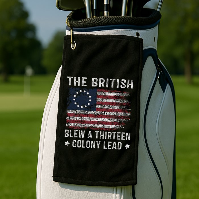 The British Blew A 13 Colony Lead Golf Towel