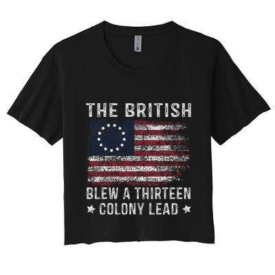 The British Blew A 13 Colony Lead Crop Top