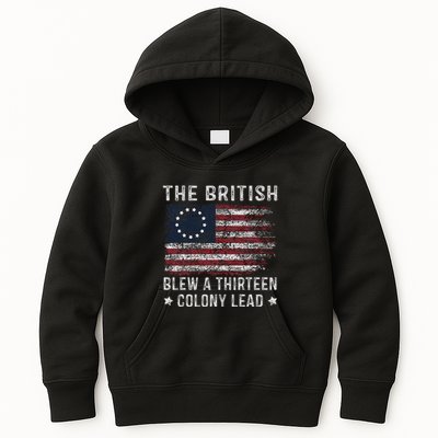 The British Blew A 13 Colony Lead Kids Hoodie