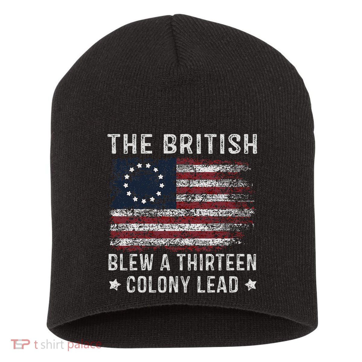 The British Blew A 13 Colony Lead Short Acrylic Beanie