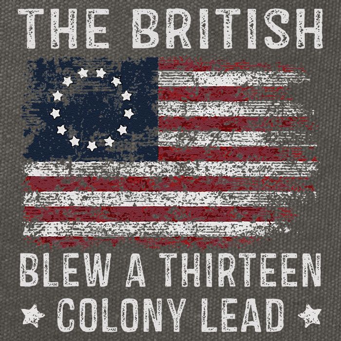 The British Blew A 13 Colony Lead Cotton Canvas Backpack