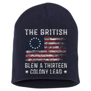 The British Blew A 13 Colony Lead Short Acrylic Beanie