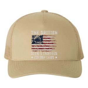 The British Blew A 13 Colony Lead Yupoong Adult 5-Panel Trucker Hat