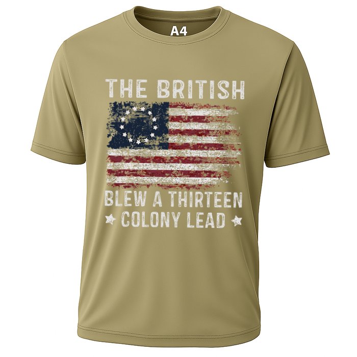 The British Blew A 13 Colony Lead Cooling Performance Crew T-Shirt