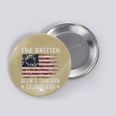 The British Blew A 13 Colony Lead Button