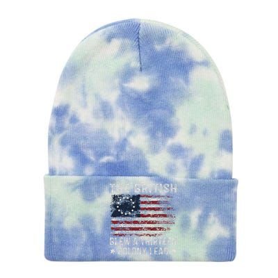 The British Blew A 13 Colony Lead Tie Dye 12in Knit Beanie