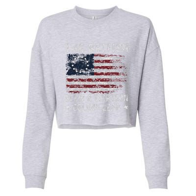 The British Blew A 13 Colony Lead Cropped Pullover Crew