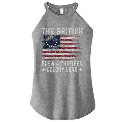 The British Blew A 13 Colony Lead Women's Perfect Tri Rocker Tank