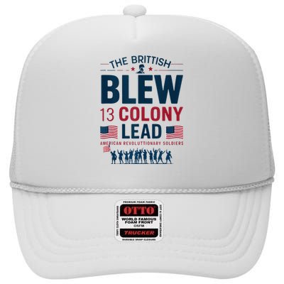 The British Blew A 13 Colony Lead A Thirteen Colony Lead High Crown Mesh Back Trucker Hat