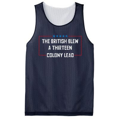 The British Blew A 13 Colony Lead Funny 4th Of July Funny Mesh Reversible Basketball Jersey Tank