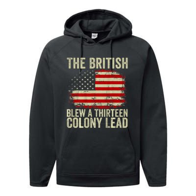 The British Blew A Thirteen Colony Lead Performance Fleece Hoodie