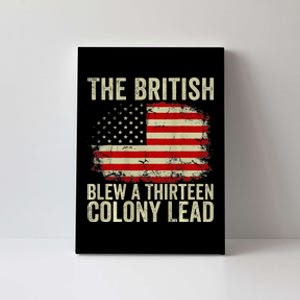 The British Blew A Thirteen Colony Lead Canvas