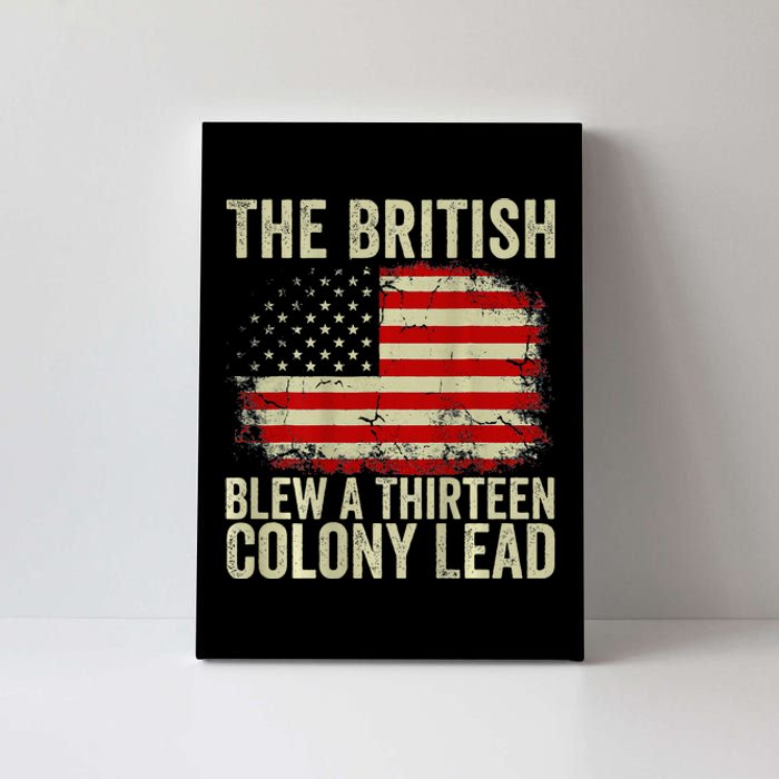 The British Blew A Thirteen Colony Lead Canvas