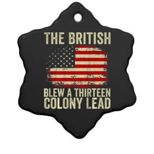 The British Blew A Thirteen Colony Lead Ceramic Star Ornament