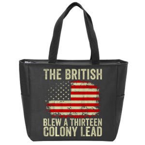 The British Blew A Thirteen Colony Lead Zip Tote Bag