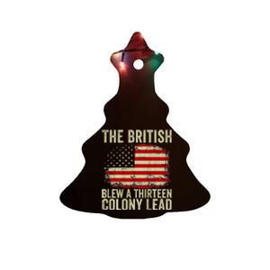 The British Blew A Thirteen Colony Lead Ceramic Tree Ornament