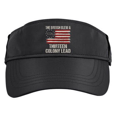 The British Blew A 13 Colony Lead Funny 4th Of July Funny Adult Drive Performance Visor
