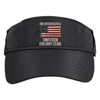 The British Blew A 13 Colony Lead Funny 4th Of July Funny Adult Drive Performance Visor