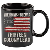 The British Blew A 13 Colony Lead Funny 4th Of July Funny 11oz C Handle Ceramic Mug