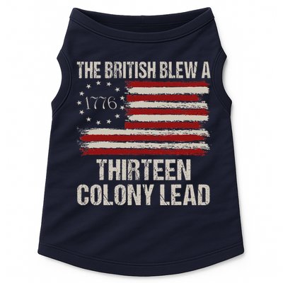 The British Blew A 13 Colony Lead Funny 4th Of July Funny Doggie Tank