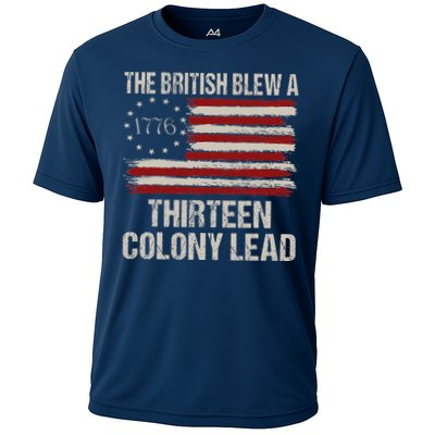 The British Blew A 13 Colony Lead Funny 4th Of July Funny Performance Shirt