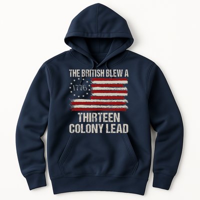 The British Blew A 13 Colony Lead Funny 4th Of July Funny Hoodie
