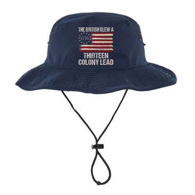 The British Blew A 13 Colony Lead Funny 4th Of July Funny Bucket Hat
