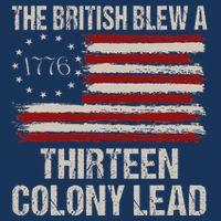 The British Blew A 13 Colony Lead Funny 4th Of July Funny Drawstring Bag
